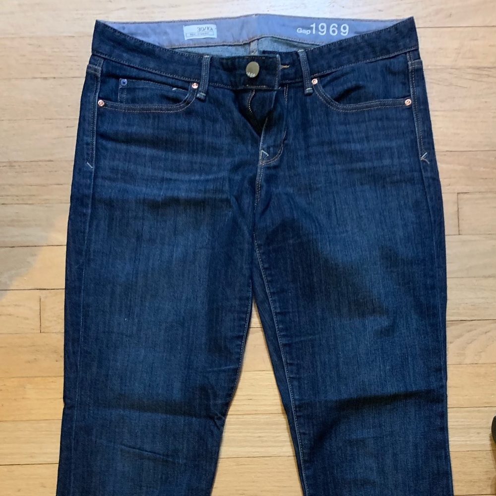 Real Straight Gap Jeans, size 10 Tall.